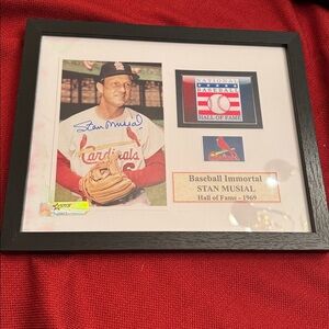 Stan Musial Hall of Fame Baseball Immortal Plaque - White